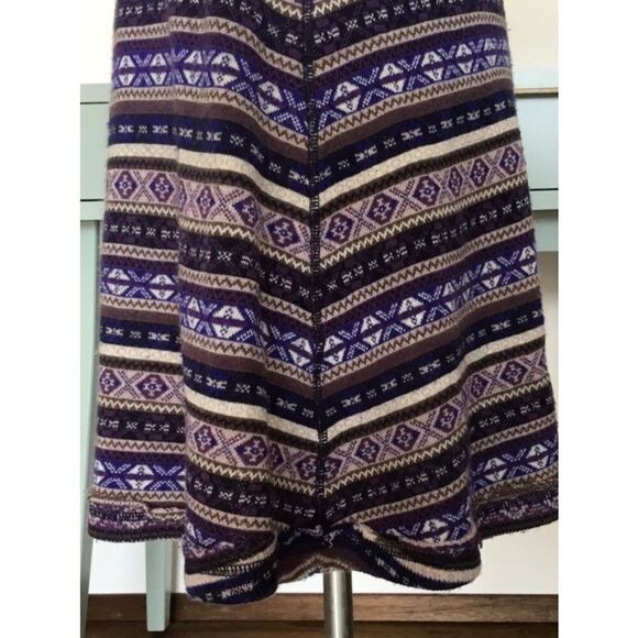 Free People Womens Small Nordic Fair Isle Tank Sweater Dress - Picture 10 of 11